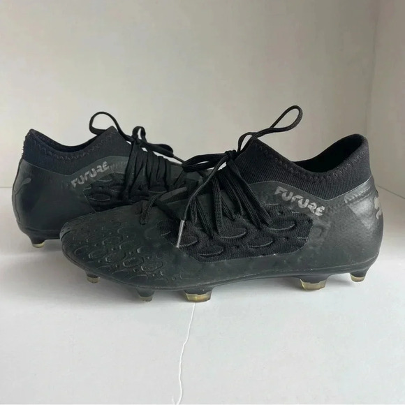 Puma Future 5.3 NETFIT FG/AG Junior (Black/Asphalt) Size 7 - Picture 7 of 10